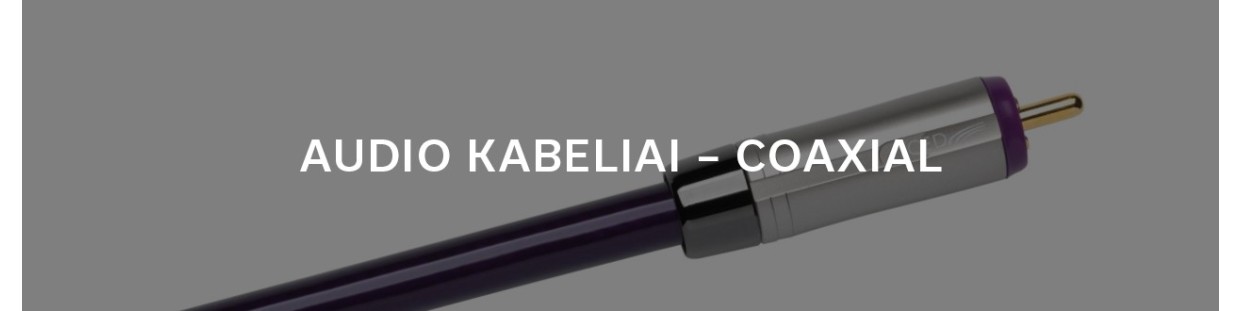 AUDIO KABELIAI - COAXIAL